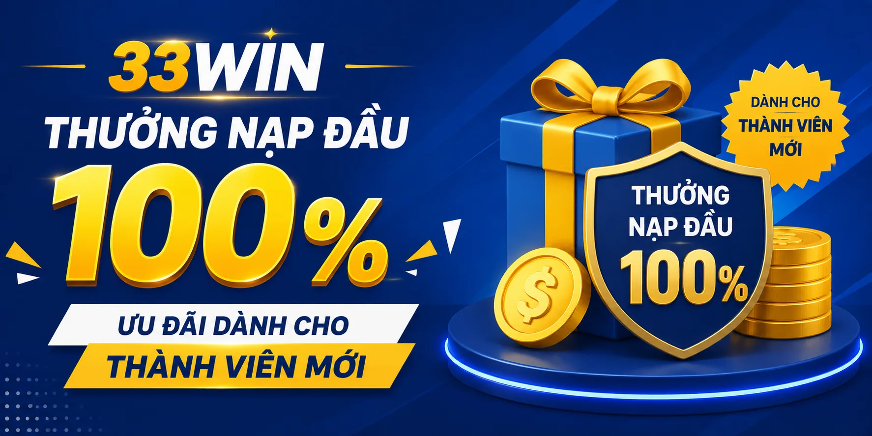 Thưởng nạp đầu 100%