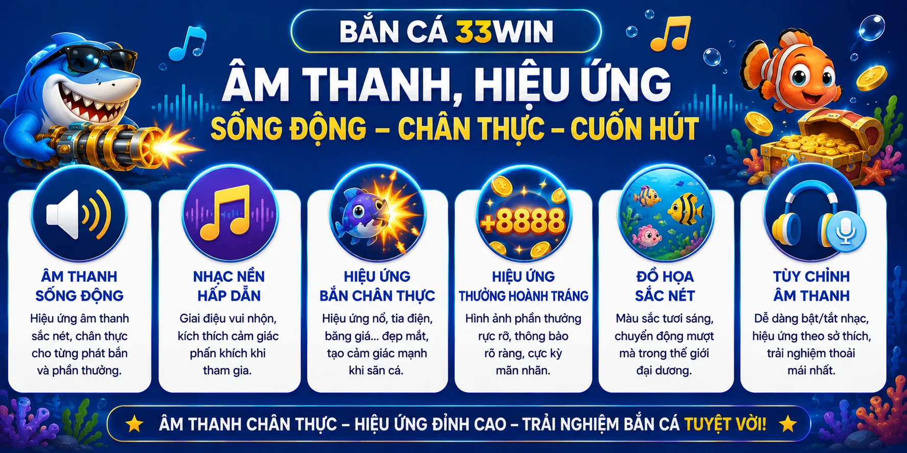 Điểm nổi bật bắn cá 33WIN