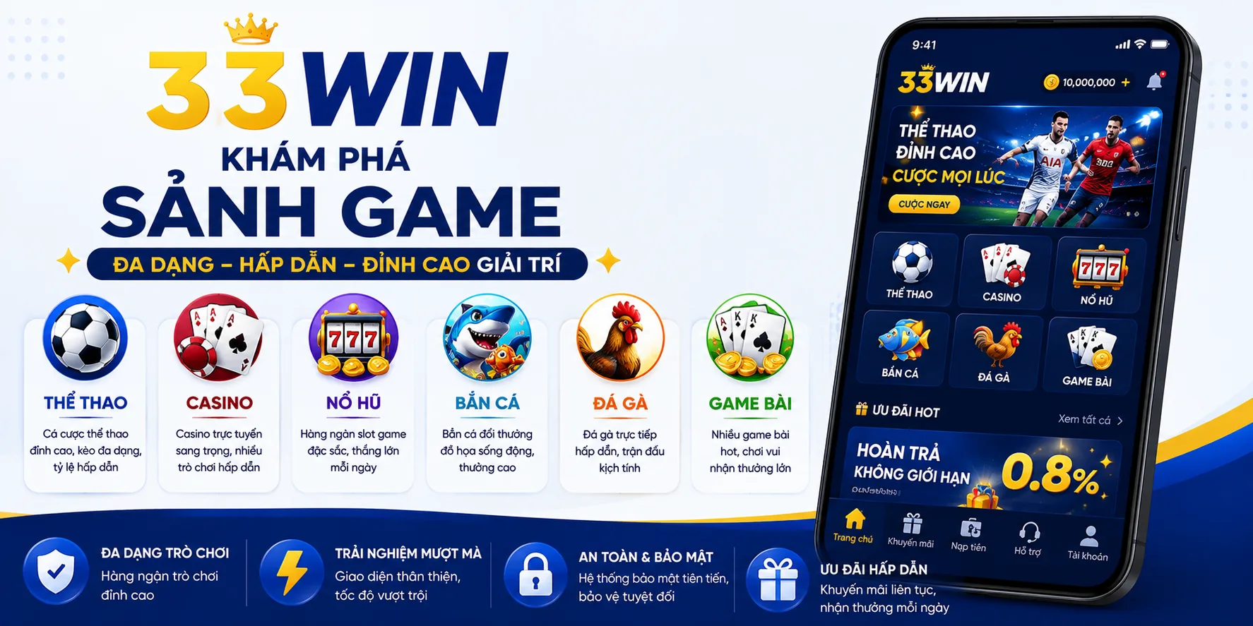 Tải app 33win để trải nghiệm game tốt hơn