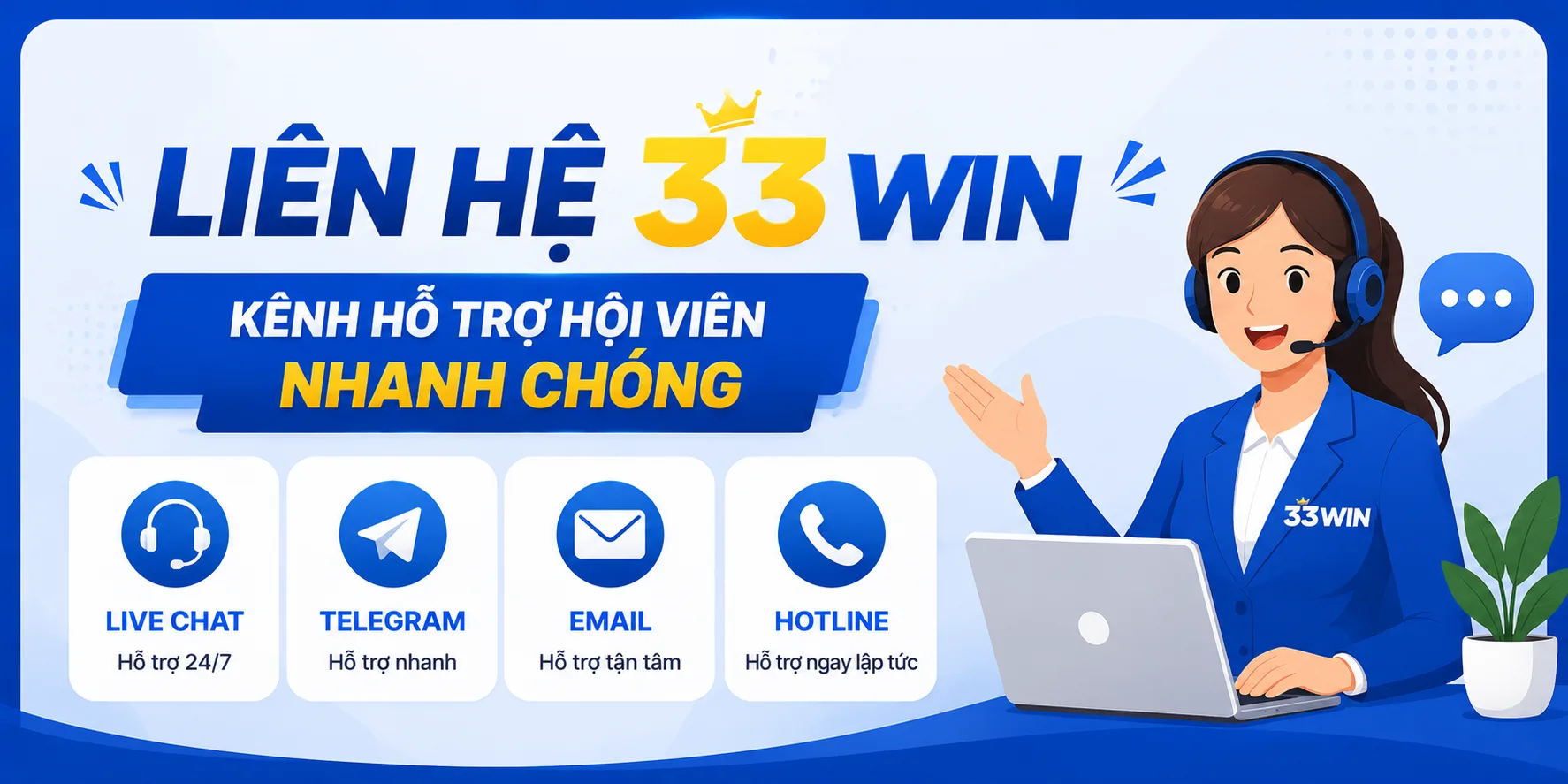 Kênh liên hệ 33WIN