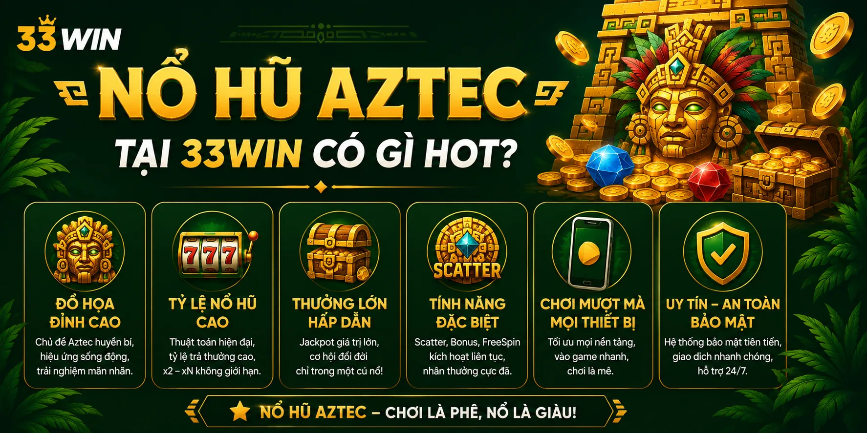 Sức hấp dẫn của nổ hũ Aztec