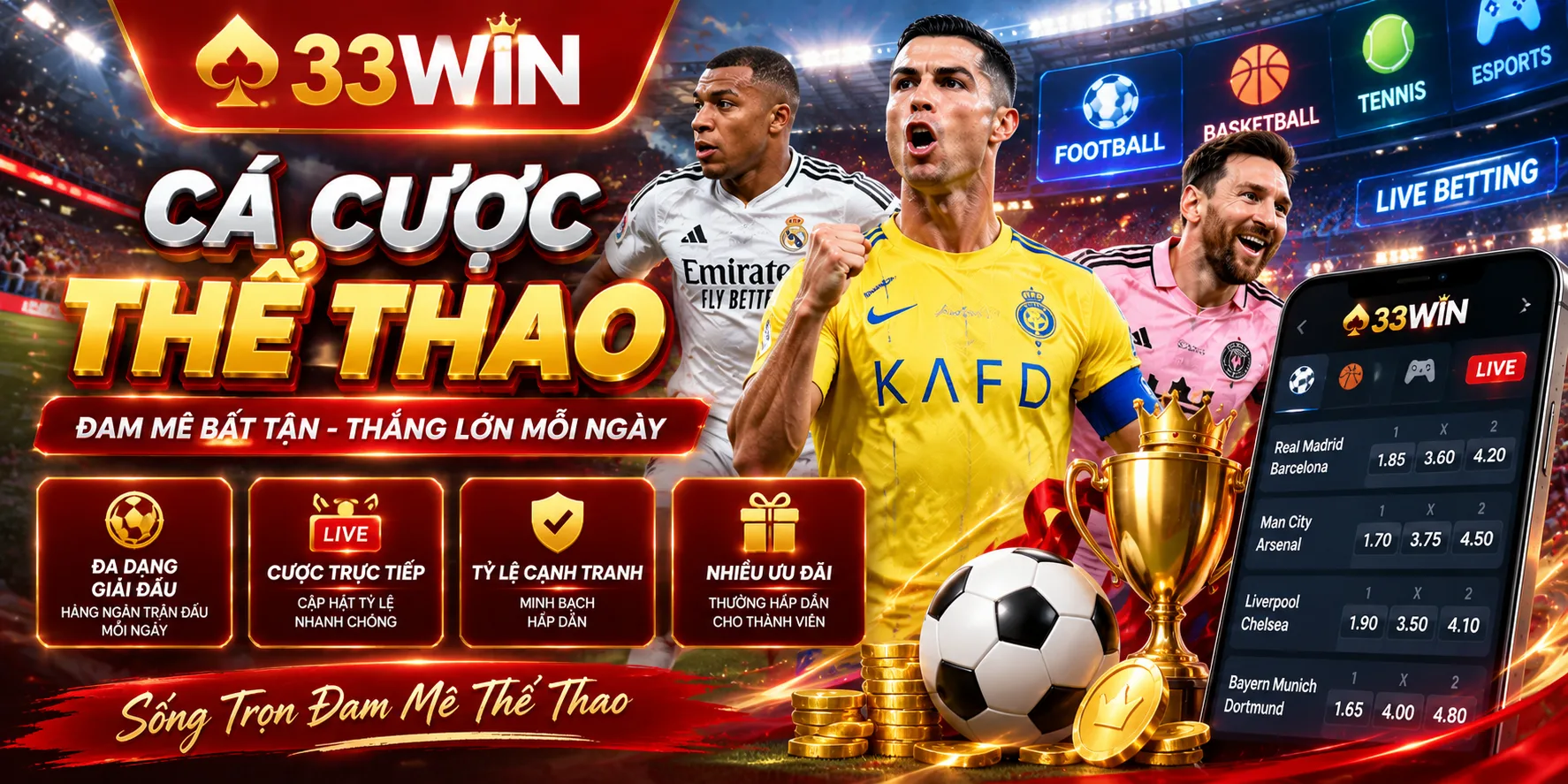 Cá cược thể thao 33WIN